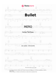 Sheet music, chords MERO, AYLIVA - Bullet
