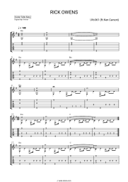 Sheet music, chords Ufo361, lucidbeatz, Ken Carson - RICK OWENS