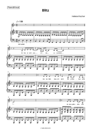 Sheet music, chords Helene Fischer - Blitz