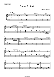 Sheet music, chords Michael Marcagi - Scared To Start