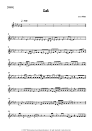 Sheet music, chords Ava Max - Salt