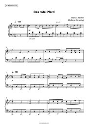 Sheet music, chords Markus Becker, Mallorca Cowboys - Das rote Pferd