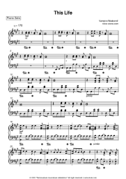 Sheet music, chords Vampire Weekend - This Life