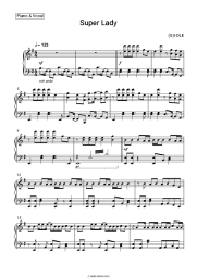 Sheet music, chords (G)I-DLE - Super Lady