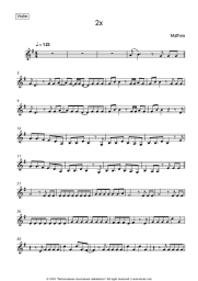 Sheet music, chords Mathea - 2x