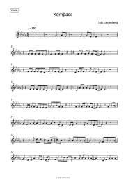 Sheet music, chords Udo Lindenberg - Kompass