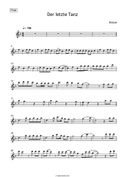 Sheet music, chords Bosse - Der letzte Tanz