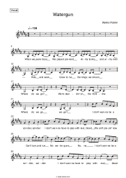 Sheet music, chords Remo Forrer - Watergun