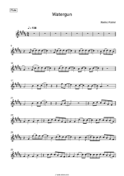 Sheet music, chords Remo Forrer - Watergun