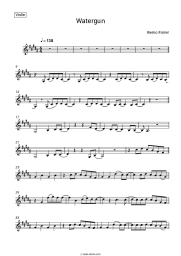 Sheet music, chords Remo Forrer - Watergun