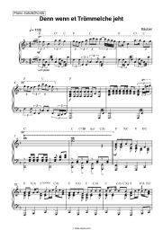 Sheet music, chords Räuber - Denn wenn et Trömmelche jeht