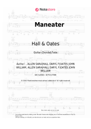 Sheet music, chords Hall & Oates - Maneater