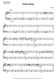 Sheet music, chords Titiyo - Come Along