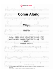Sheet music, chords Titiyo - Come Along