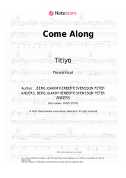 Sheet music, chords Titiyo - Come Along