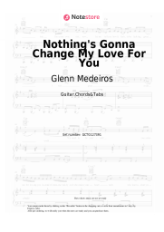 Sheet music, chords Glenn Medeiros - Nothing's Gonna Change My Love For You