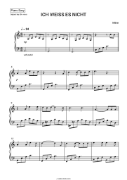 Sheet music, chords Mine - ICH WEISS ES NICHT