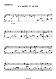 Sheet music, chords Mine - ICH WEISS ES NICHT