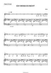 Sheet music, chords Mine - ICH WEISS ES NICHT