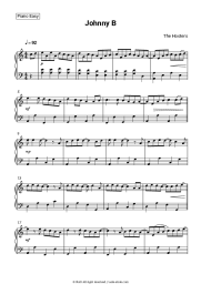 Sheet music, chords The Hooters - Johnny B