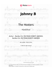 Sheet music, chords The Hooters - Johnny B