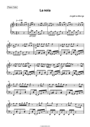 Sheet music, chords Angelina Mango - La noia