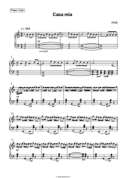Sheet music, chords Ghali - Casa mia