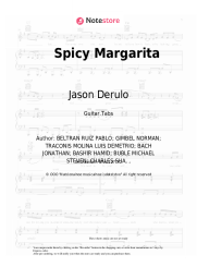 Sheet music, chords Jason Derulo, Michael Bublé - Spicy Margarita