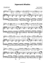 Sheet music, chords Sam Fender - Hypersonic Missiles
