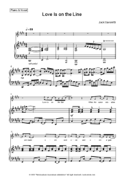 Sheet music, chords Jack Savoretti - Love Is on the Line