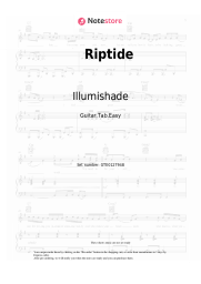 Sheet music, chords Illumishade - Riptide