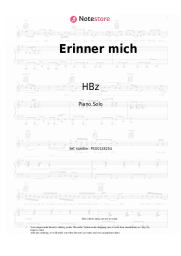 Sheet music, chords HBz, 2 Engel & Charlie - Erinner mich