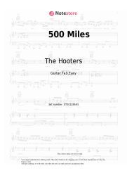 Sheet music, chords The Hooters - 500 Miles