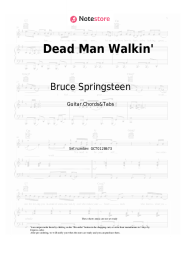 Sheet music, chords Bruce Springsteen - Dead Man Walkin'