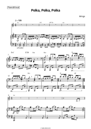 Sheet music, chords Brings - Polka, Polka, Polka