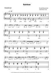 Sheet music, chords Kacey Musgraves - Rainbow