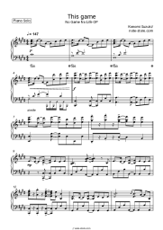 Sheet music, chords Konomi Suzuki - This game (No Game No Life OP)