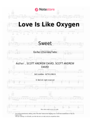 undefined Sweet - Love Is Like Oxygen