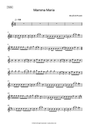 Sheet music, chords Ricchi e Poveri - Mamma Maria