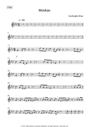 Sheet music, chords Dschinghis Khan - Moskau