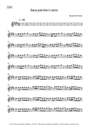 Sheet music, chords Ricchi e Poveri - Sara perche ti amo