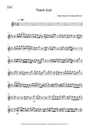 Sheet music, chords Kane Brown, Katelyn Brown - Thank God