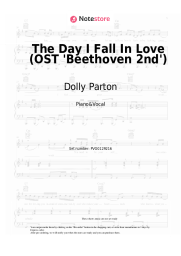 Sheet music, chords Dolly Parton, James Ingram - The Day I Fall In Love (OST 'Beethoven 2nd')