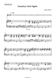 Sheet music, chords Lainey Wilson - Country's Cool Again