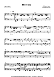 Sheet music, chords Old Dominion - Hotel Key
