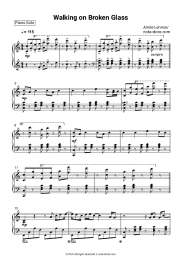 Sheet music, chords Annie Lennox - Walking on Broken Glass