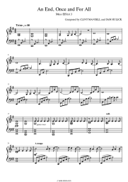 Sheet music, chords Sam Hulick, Clint Mansell - An End, Once and For All (OST Mass Effect 3)