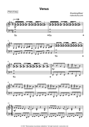 Sheet music, chords Shocking Blue - Venus
