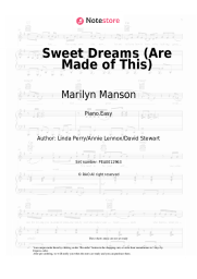 Sheet music, chords Marilyn Manson - Sweet Dreams (Are Made of This)