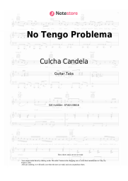 Sheet music, chords Culcha Candela - No Tengo Problema